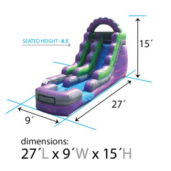 IMG 6397 1746155159 Purple Marble Water Slide 15'